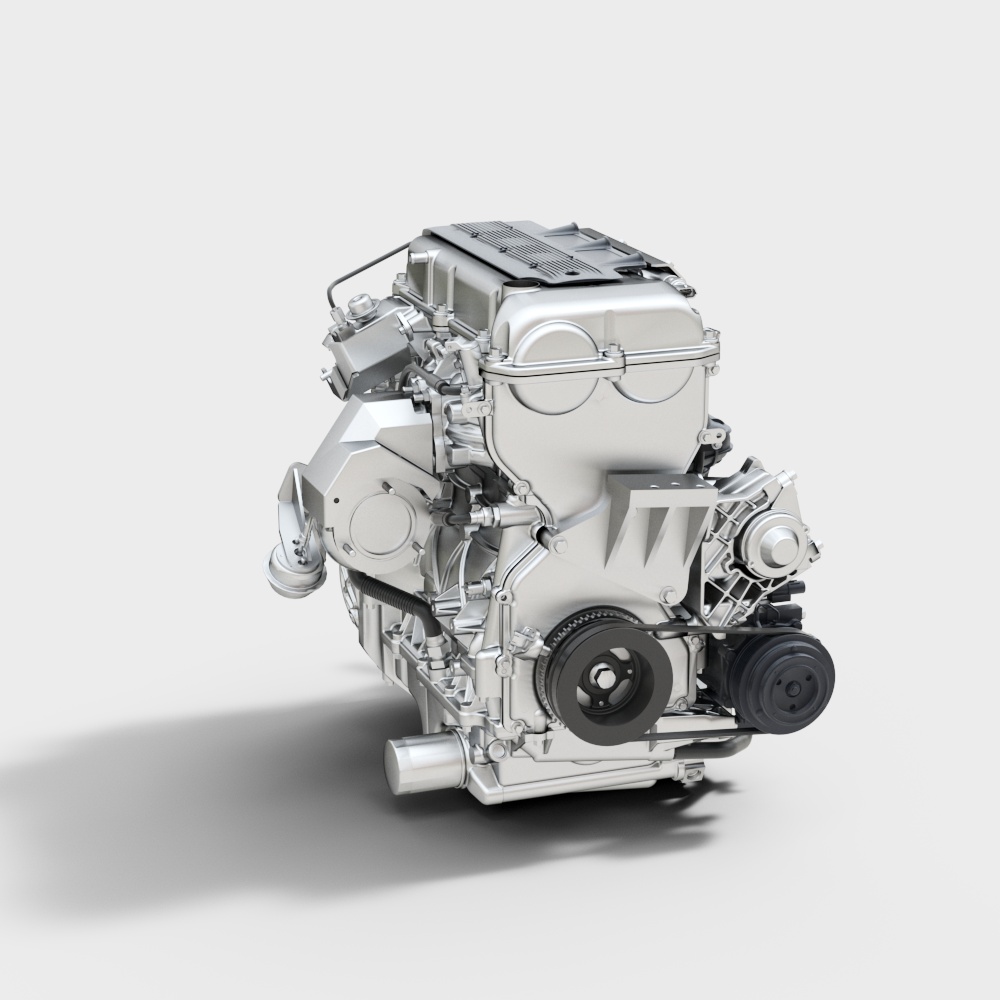 High-Detail 3D Engine Model for Creative Projects