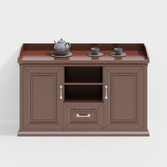 Retro Industrial Storage Cabinet 3D model