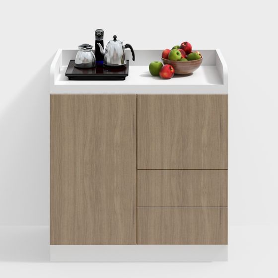Urban Kitchen Corner Cabinet 3D model