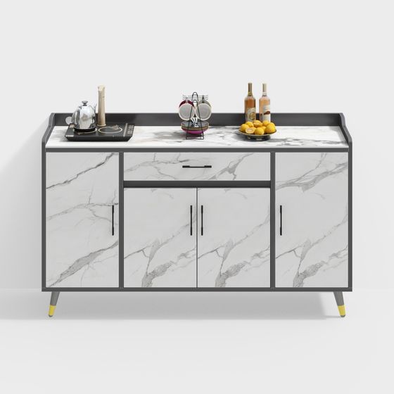 Modern Marble Sideboard 3D model