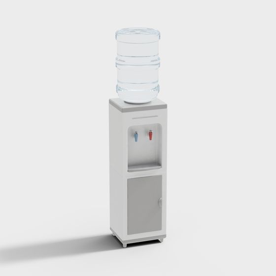 Stylish Low-Polygon Water Dispenser 3D model