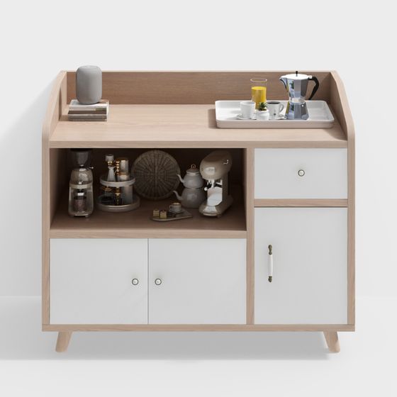 Scandinavian Style Sideboard 3D model