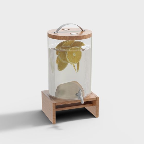 Lemonade Jar 3D Model with Unique Design