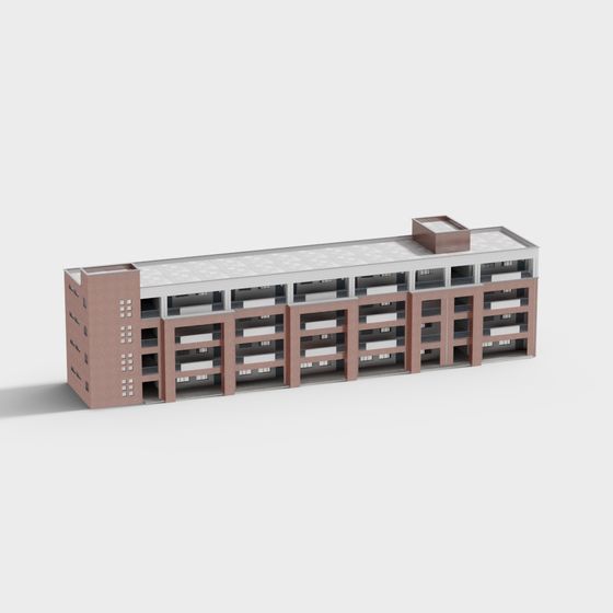 Urban Apartment Building 3D model