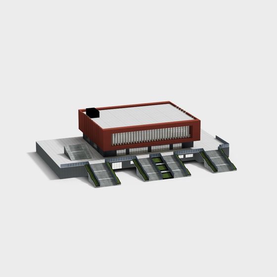 Stylish Urban 3D Model for Multiple Applications