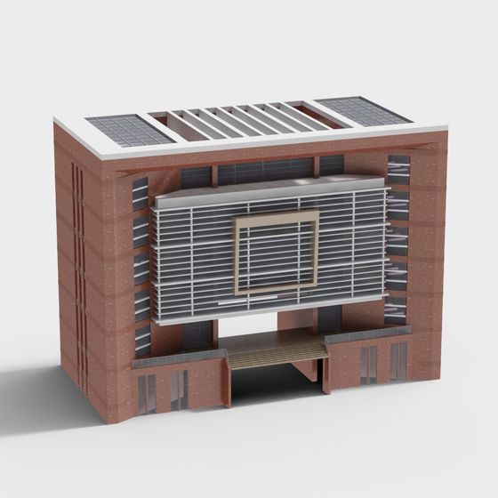 Unique Low-Poly Building 3D model for Urban Aesthetics