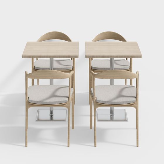 Urban Coffee Table and Chair Set 3D model