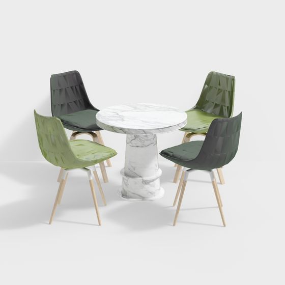 Urban Living Room Dining Set 3D model