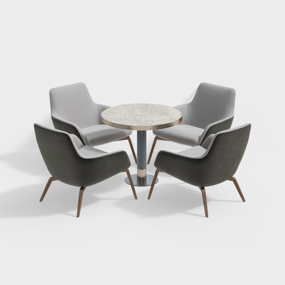 Urban Lounge 3D model - Modern Minimalist Aesthetic