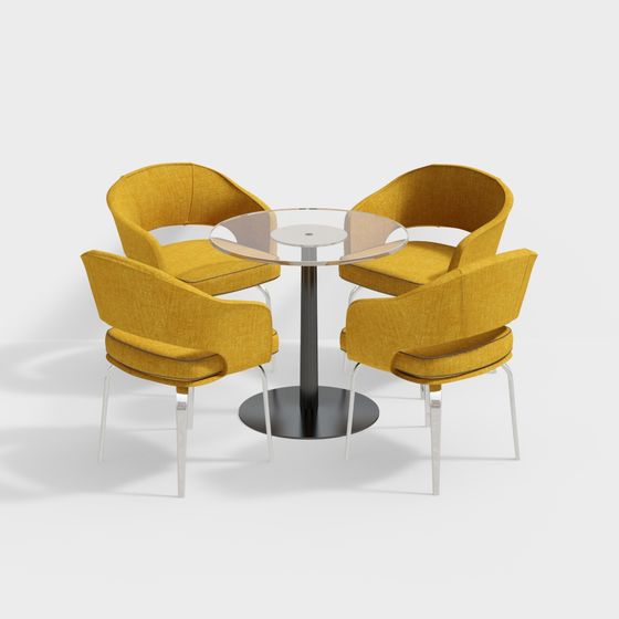 City Corner Coffee Table Set 3D model