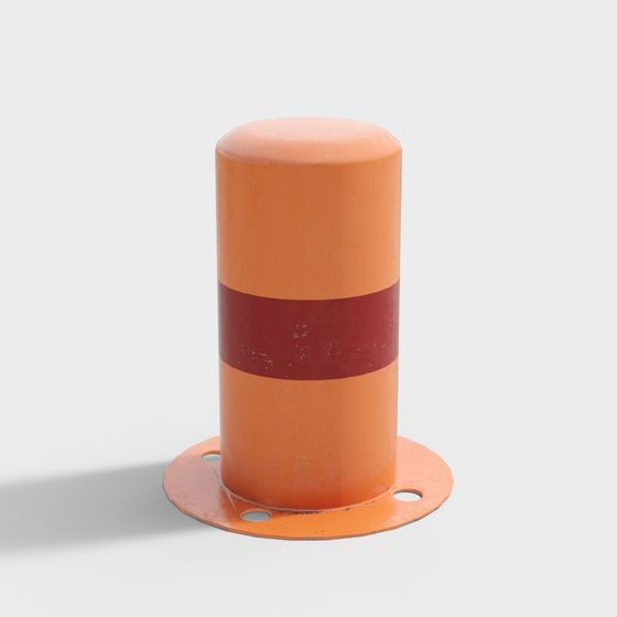 Industrial Warning Column 3D model