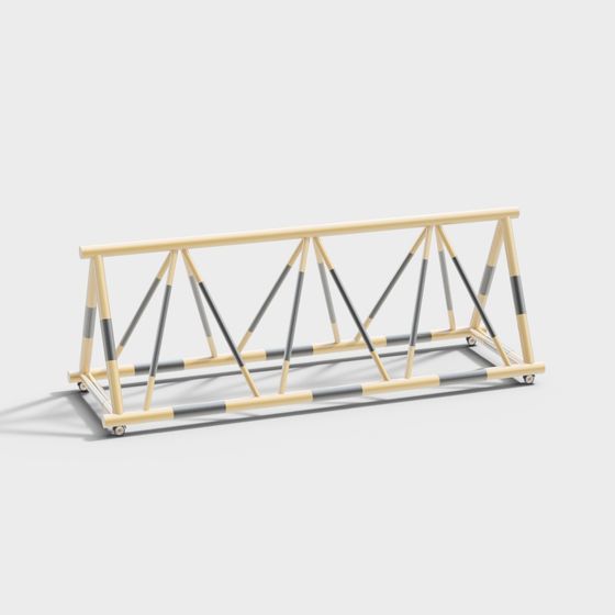 Urban Bridge 3D Model with Low Poly Design