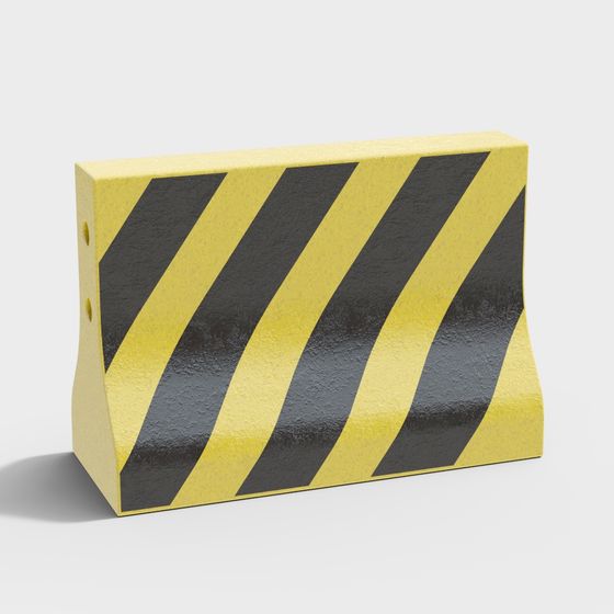 Caution Barrier 3D model