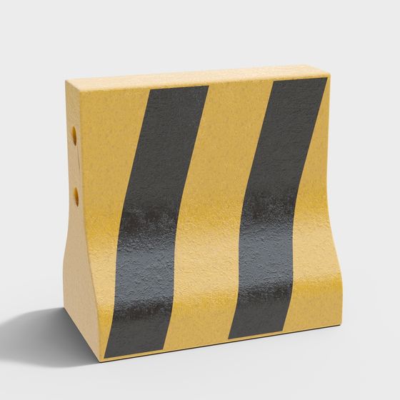 Caution Barricade 3D Model