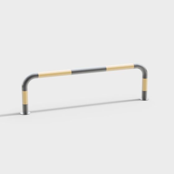 Stylish Urban Guardrail 3D model