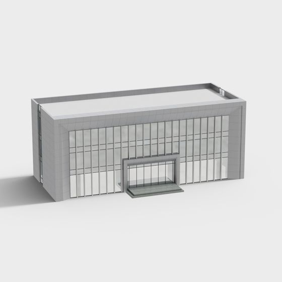 Urban Window 3D Model for Modern Architecture