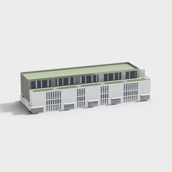 Urban Oasis Low Poly Building 3D model for Creative Projects