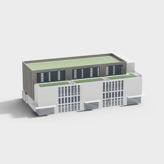 Contemporary Low-Poly Urban 3D model