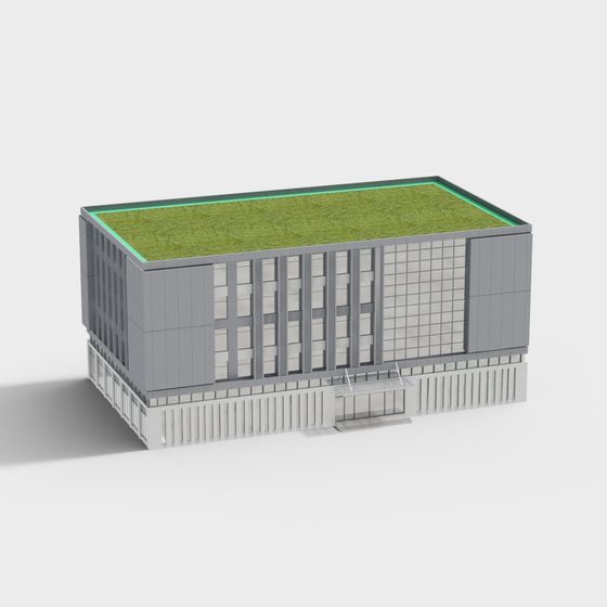 Urban Oasis Low Polygon 3D Model