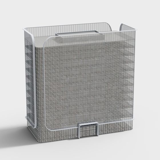 Industrial Style Storage Rack 3D model