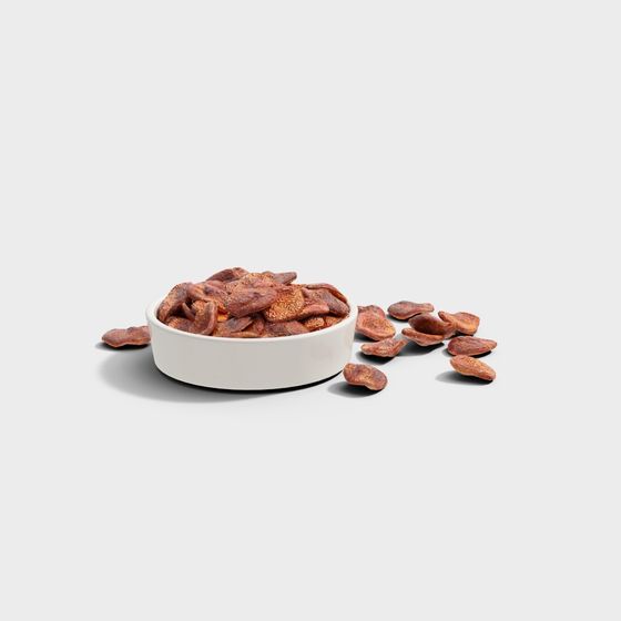 Realistic Dried Fruit Bowl 3D model