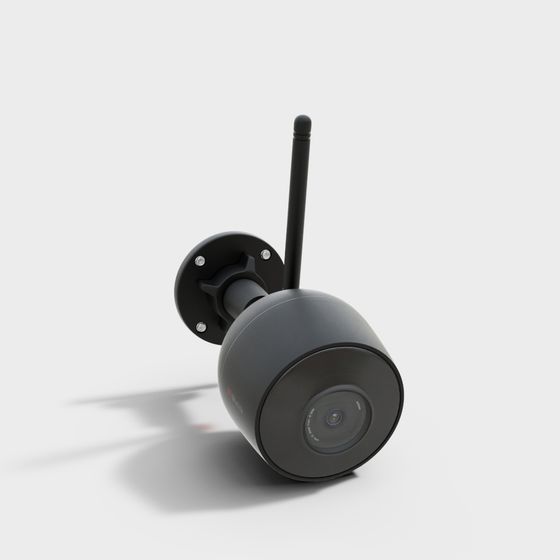 Modern Low-Poly 3D Camera Model