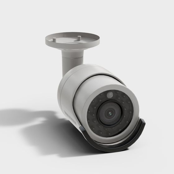 Low-Poly High-Detail Security Camera 3D model