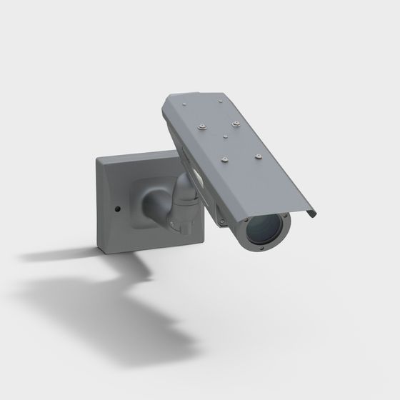 Low Poly Security Camera 3D model