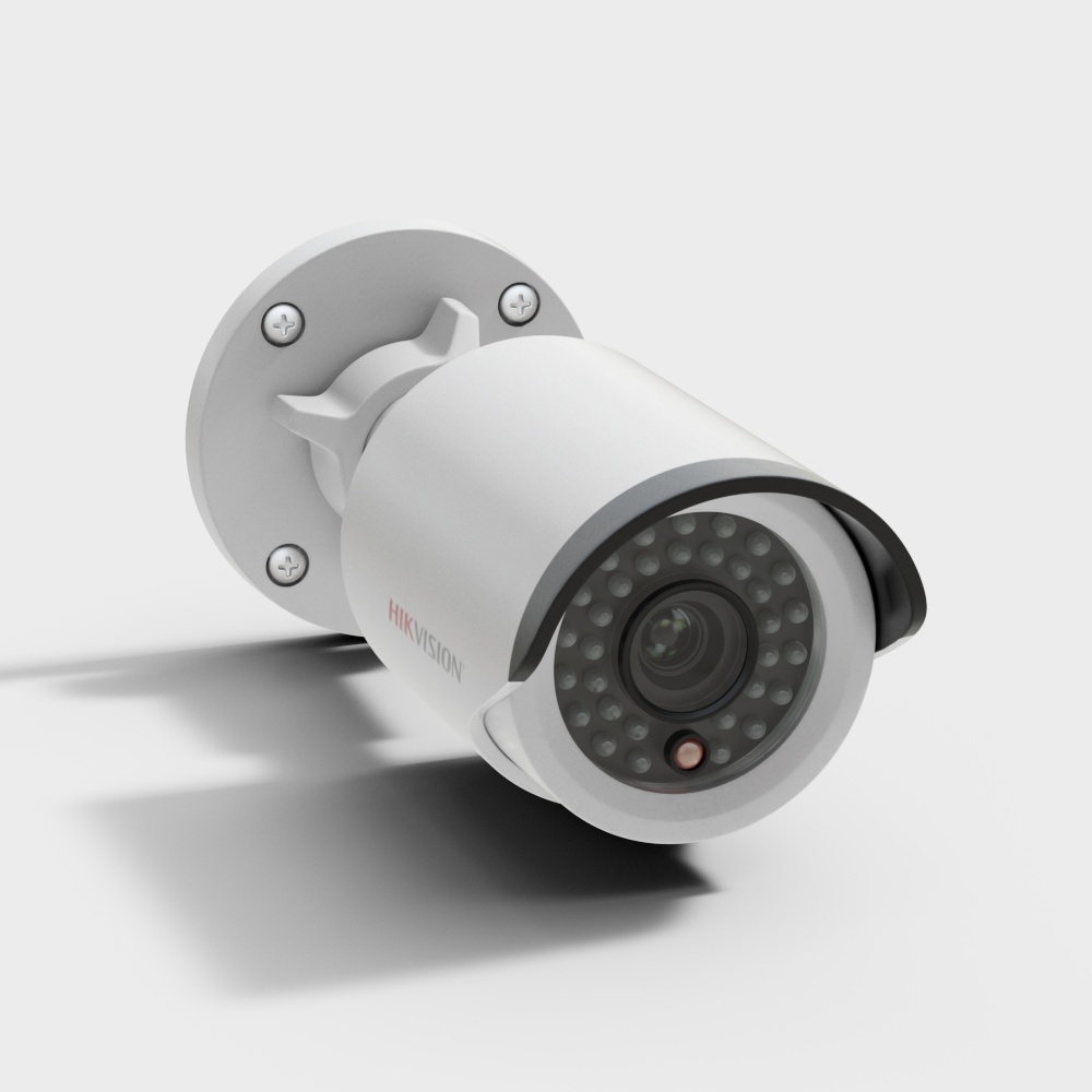 Low Poly Surveillance Camera 3D Model – Tech Design