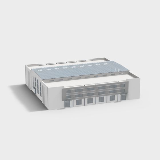 Industrial Warehouse 3D model