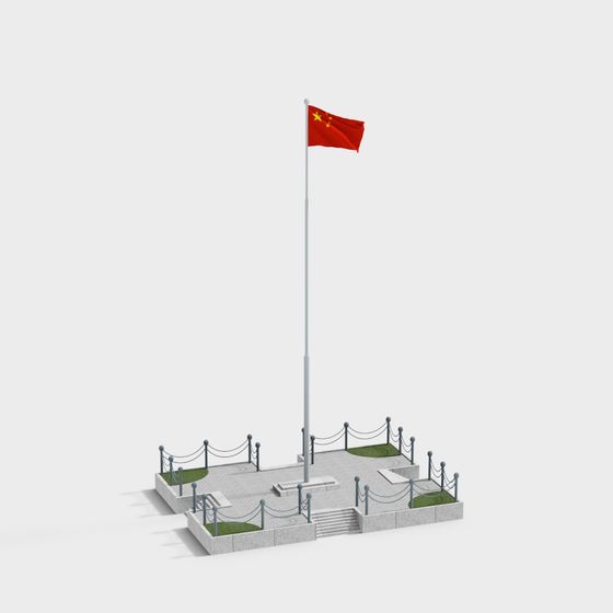 National Flag Plaza 3D model