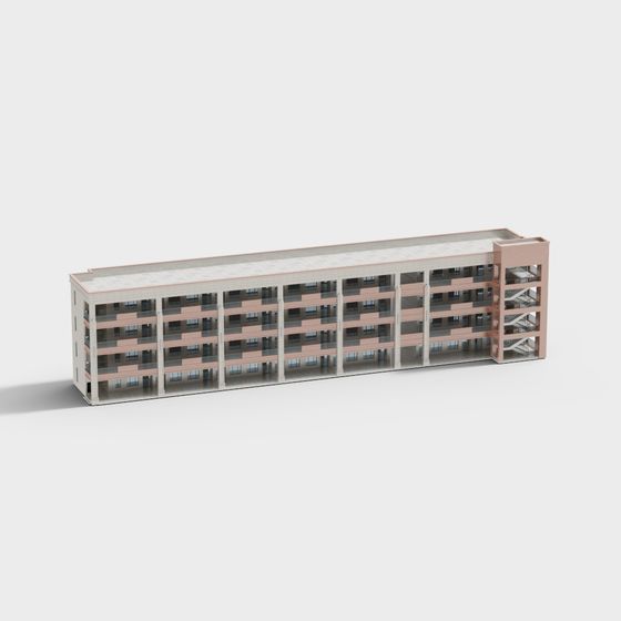 Urban Heights 3D model - Modern High-Rise Building