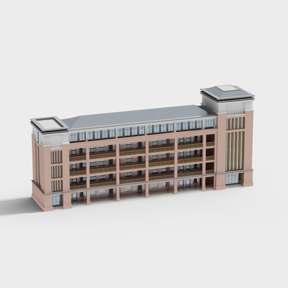 Low-Poly Urban Building 3D Model