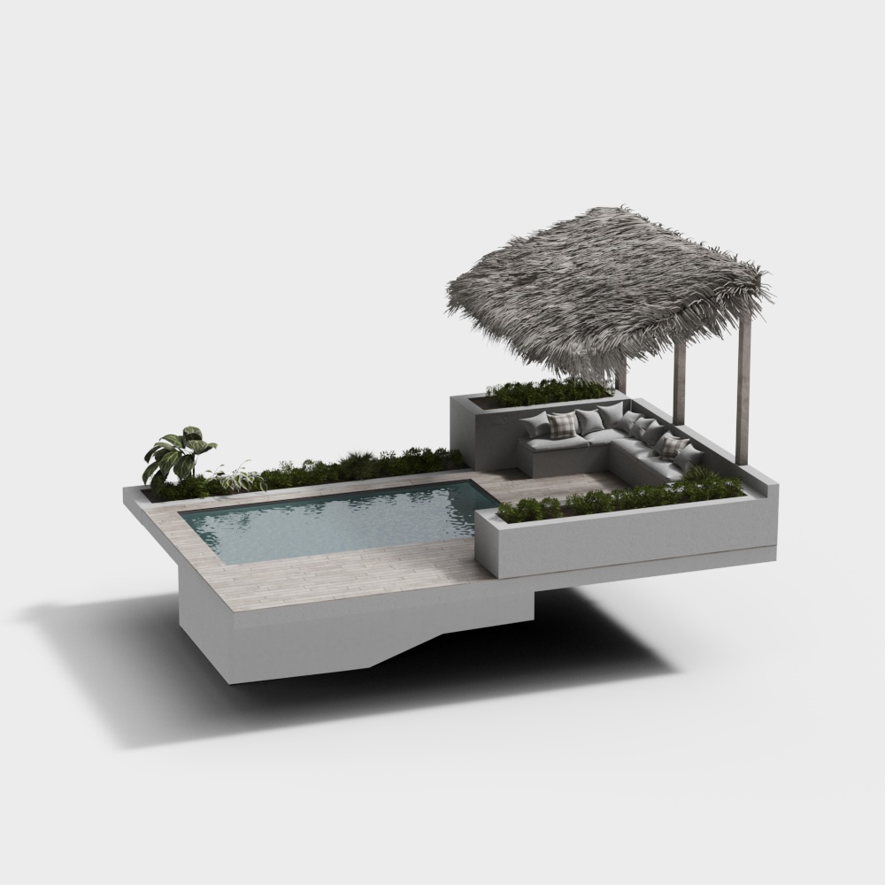 Terrace swimming pool