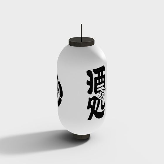 Oriental Lantern Low-Poly 3D Model