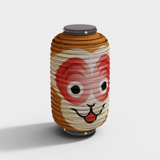Charming Low-Poly Lantern 3D model