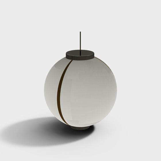 Sphere with Stripe Low Polygon 3D model for Creative Projects