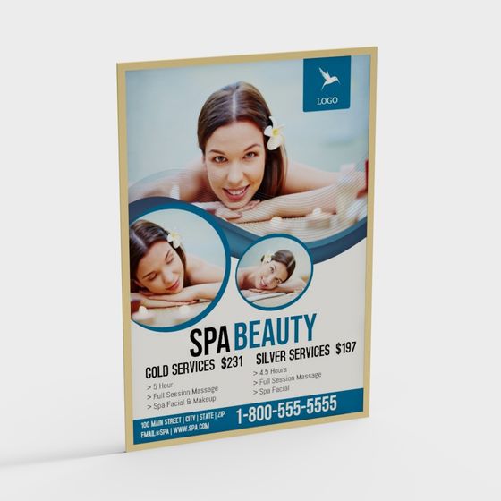 Spa Beauty 3D Poster Model