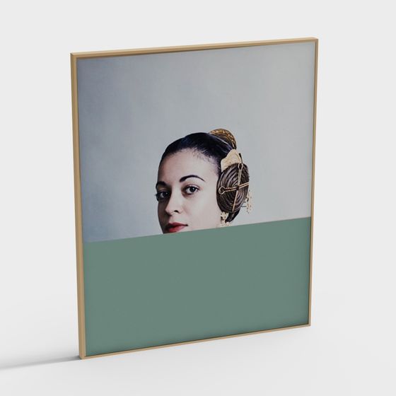 Classical Beauty Portrait Frame 3D model
