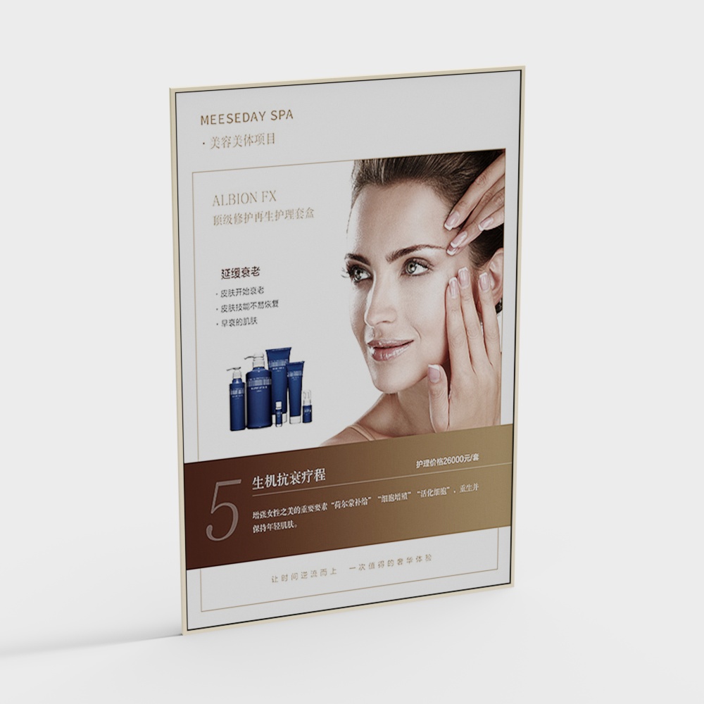 Beauty salon hanging paintings