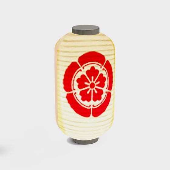 Low-Poly Lantern 3D Model with Eastern Aesthetic
