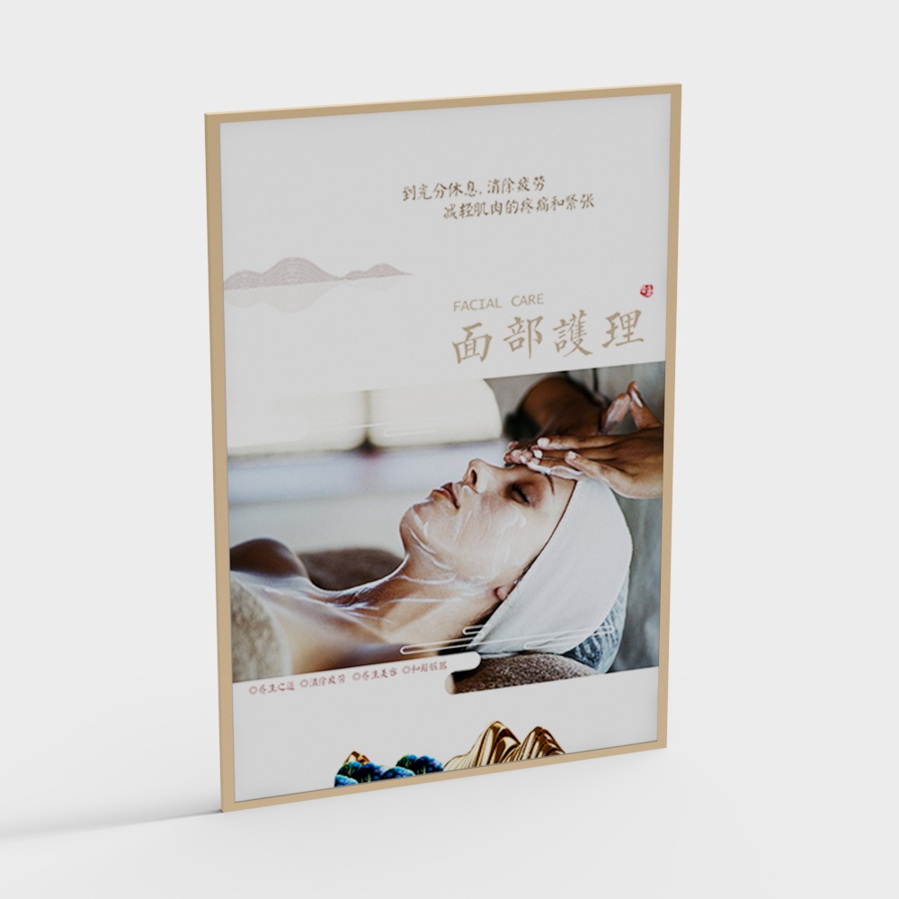 Beauty salon hanging paintings