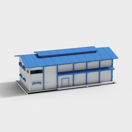 Industrial Warehouse 3D model