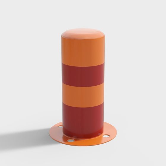 Urban Boundaries Low Polygon Pillar 3D model