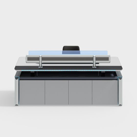 Modern Office Desk 3D model for Futuristic Spaces