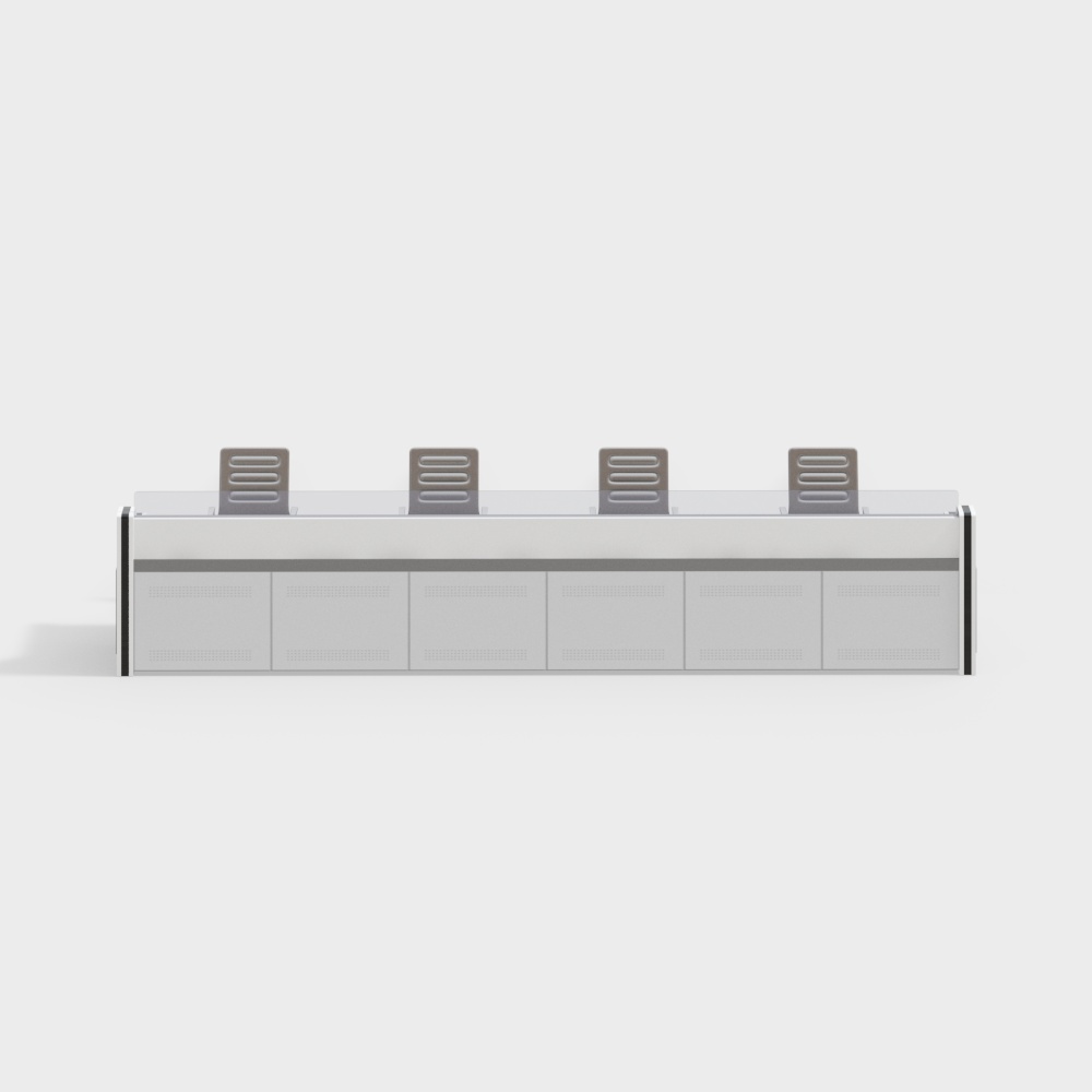 Table and chair set in monitoring room