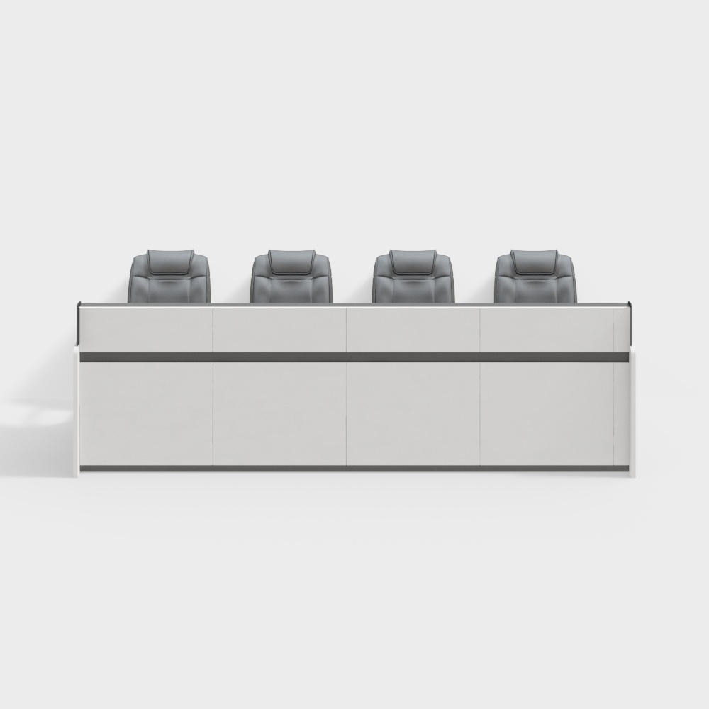 Monitoring room table and chair combination