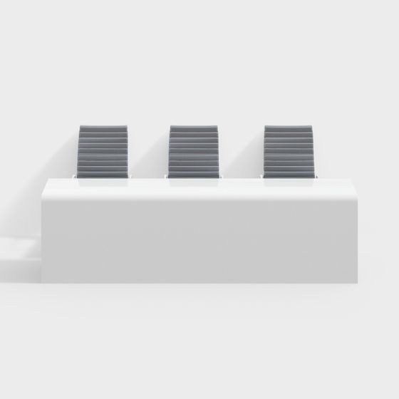 Urban Bench 3D model for Modern Spaces