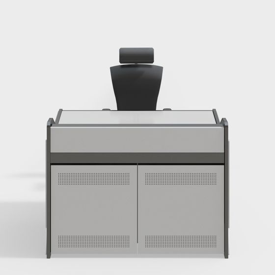 Stylish Executive Desk 3D model for Creative Workspaces