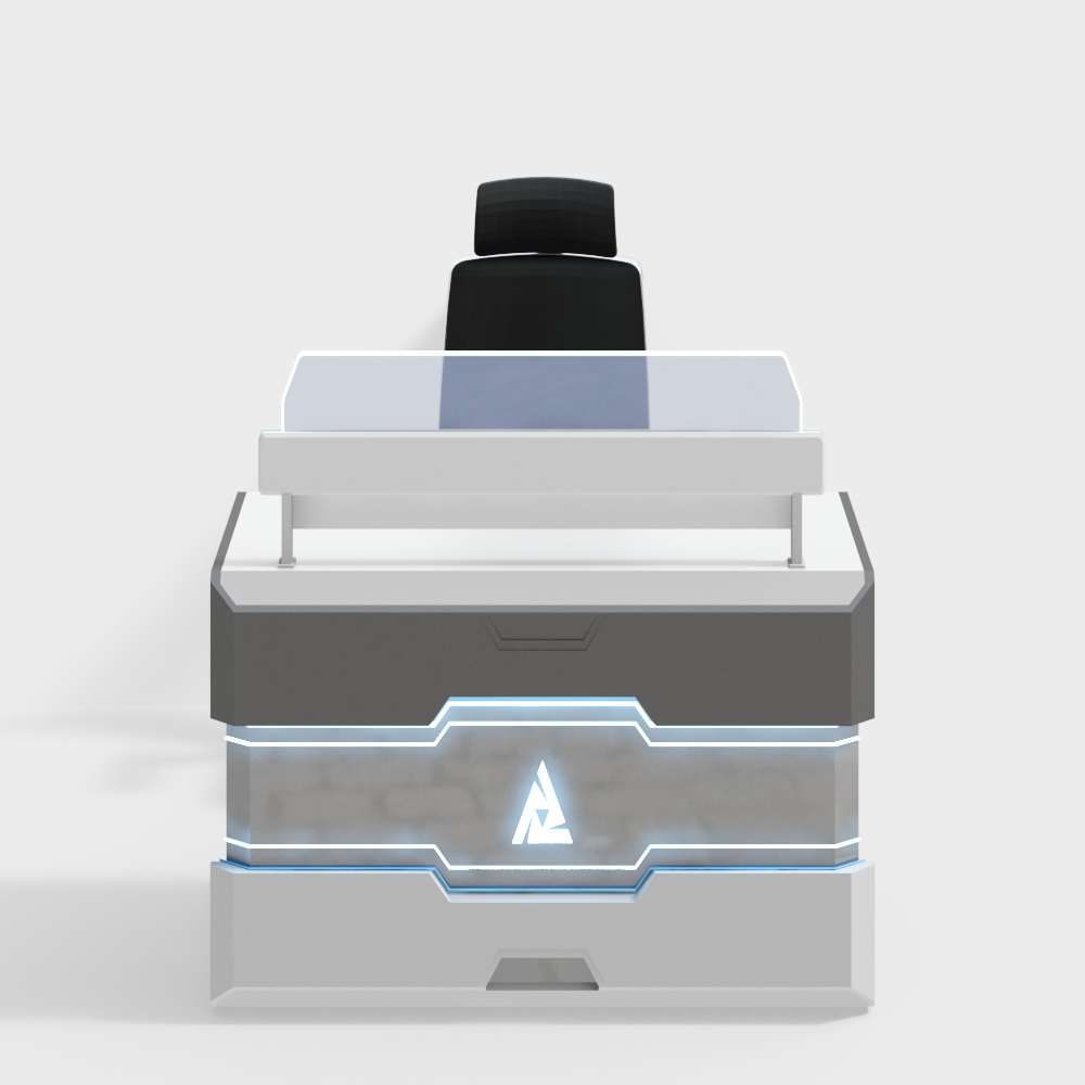 Monitoring room table and chair combination
